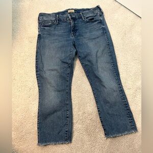 MOTHER looker ankle fray